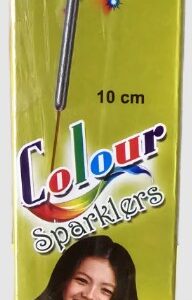 10 Cm Colour Sparklers - 1 Box (10 Pieces)