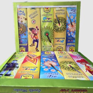 Lion candy sparkle pop up matches crackers 10 in 1 boxes