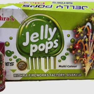 Multi color fancy fountain 3 inch jelly pops (5 In 1)