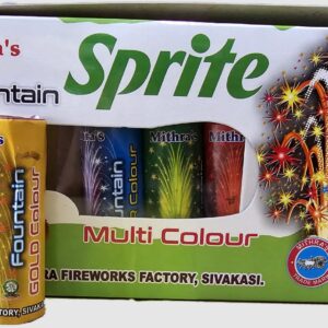 Sprite 4 inch multi color fancy fountain 5 pcs (5 in 1)